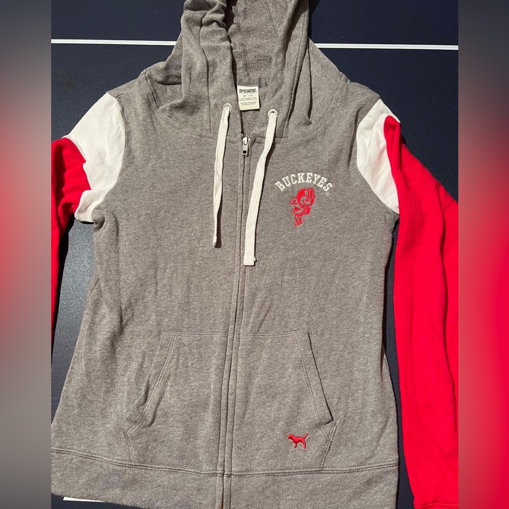 Pink Victorias Secret Zip Up Hoodie